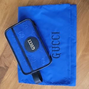 Gucci Blue Off The Grid Cosmetic/Toiletry Bag